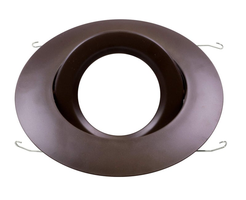 Nicor إطار حلقة جيمبال مدمج من NICOR Lighting مقاس 6 بوصات بلون برونزي مصقول بالزيت، يناسب حاويات مقاس 6 بوصات (17558OB) - Image 3